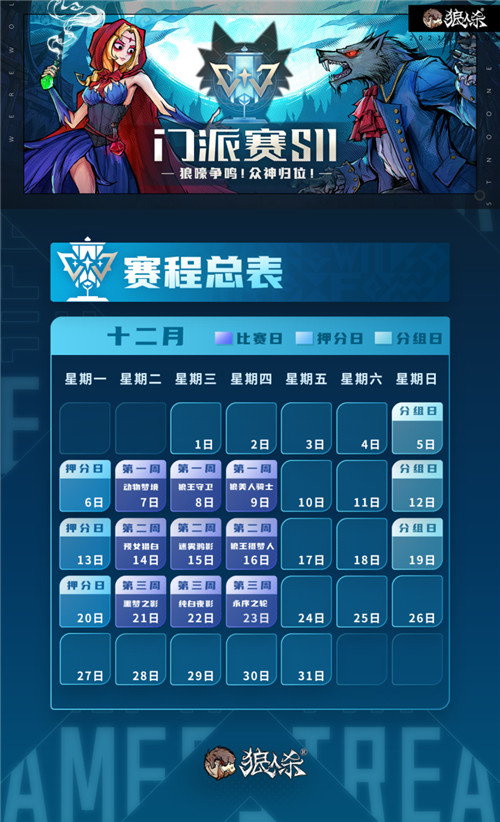 《狼人杀官方》第11届门派赛即将开启,谁才是最强门派?