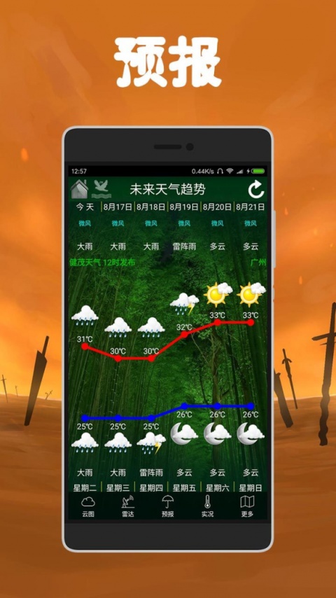 健茂天气手机版截图
